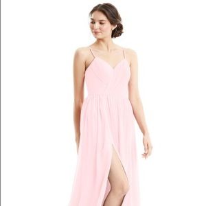Blush pink dress from Azazie